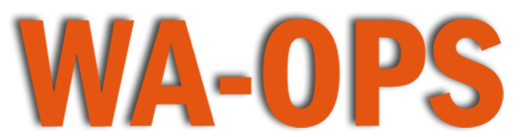 wa-ops text logo or slogan